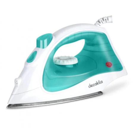 Fer à Repasser à Vapeur Decakila KEEN019V , 1400W , Semelle en Teflon, Température Réglable