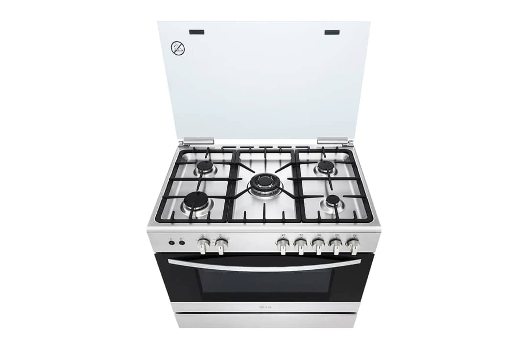 CUISINIERE LG 5FEUX 90X60 GRIS FA415RMA