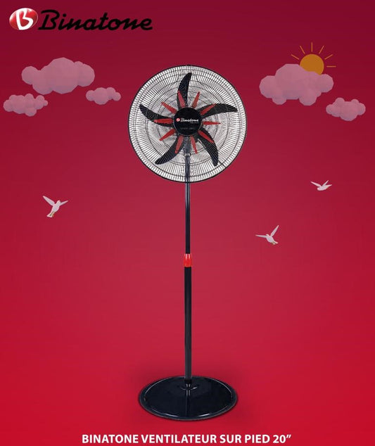 VENTILATEUR BINATONE 20" SUR PIED TS2020