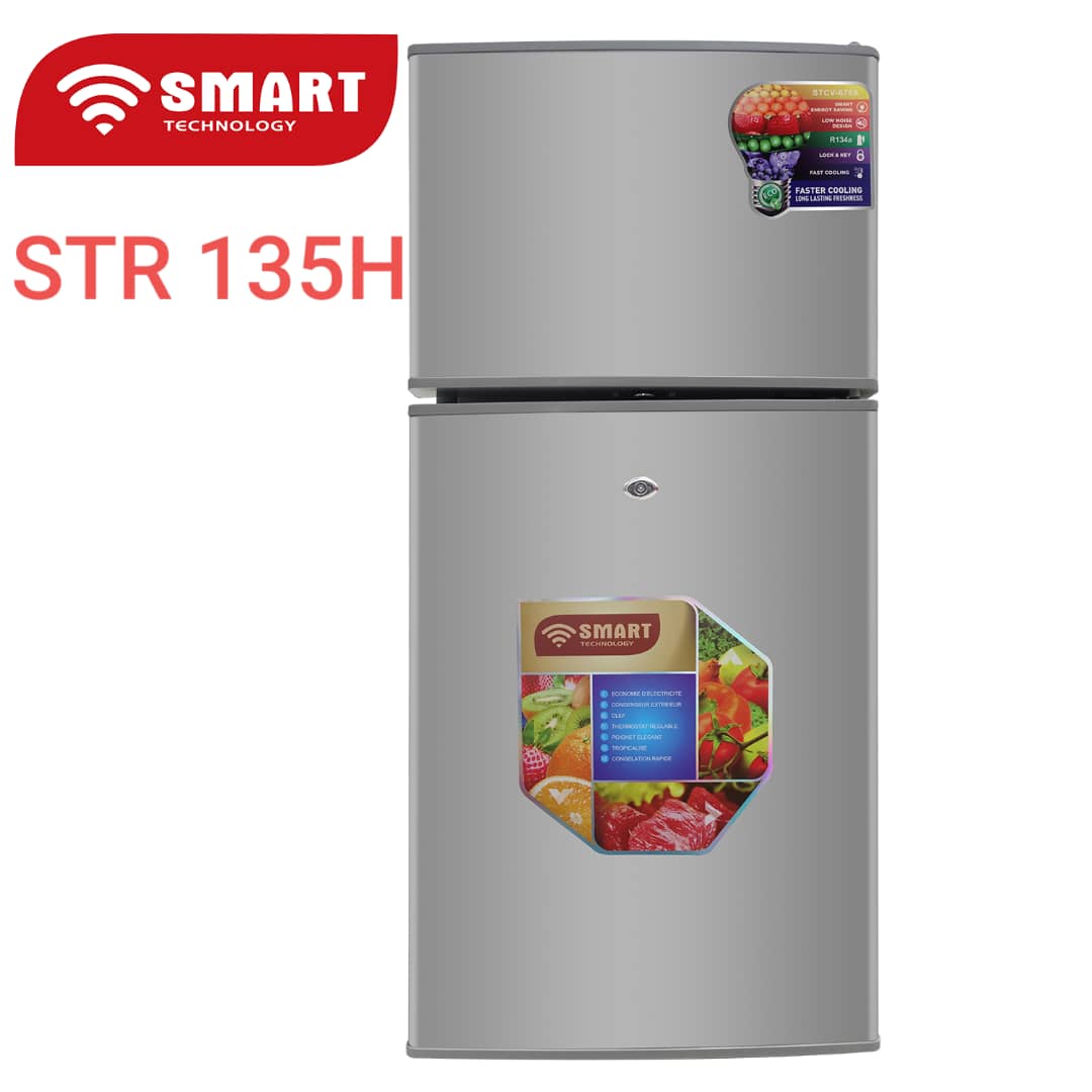 REFRIGERATEUR SMART TECHNOLOGY BAR
2PORTES 100LITRES GRIS STR135H