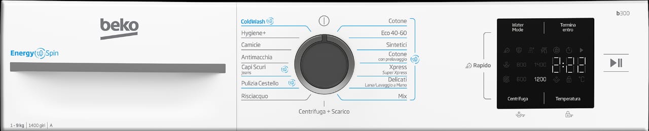 MACHINE A LAVER BEKO 9KG 1200TOUR/MIN
BLANC BMWH3941A