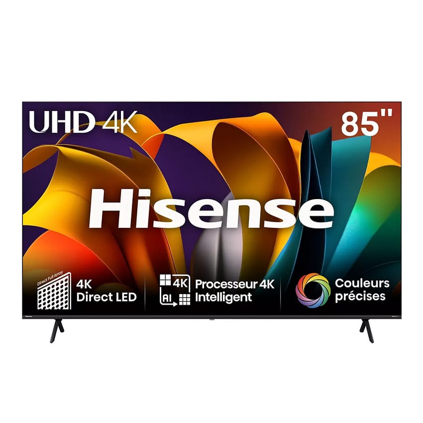 TELEVISEUR HISENSE 85" LED SMART VIDAA
UHD 4K 85A6N