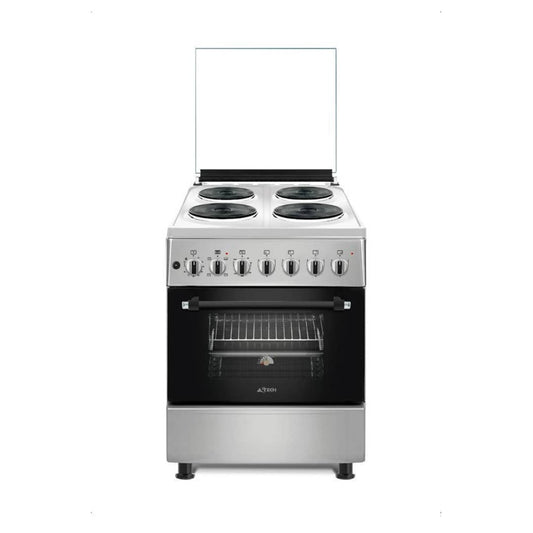 CUISINIERE ASTECH 4FEUX 60X60 ELECTRIQUE
AVEC FOUR ELECTRIQUE GRIS ELO4ELE