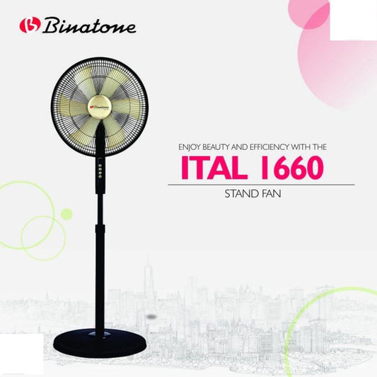 VENTILATEUR BINATONE 16" SUR PIED NOIR
DORE ITAL1660