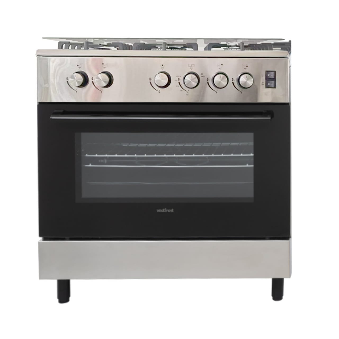 CUISINIERE TECHNOLUX 5FEUX 80X60 A GAZ
INOX TEC80