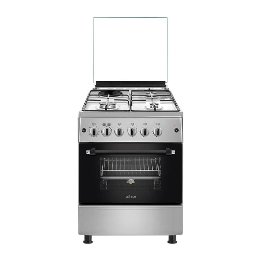 CUISINIERE ASTECH 4FEUX 60X60 3FEUX GAZ
1FEUX ELECTRIQUE + FOUR A GAZ EL31GEL