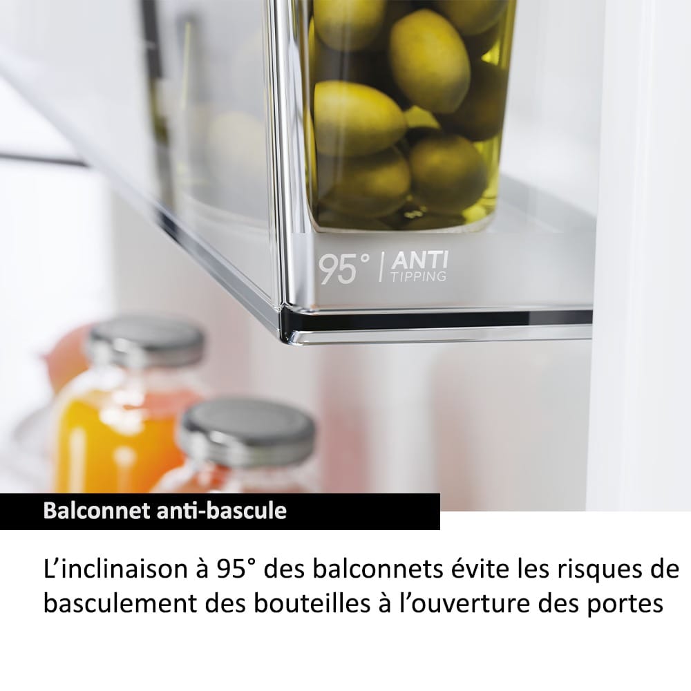 REFRIGERATEUR HAIER SIDE BY SIDE 2PORTES
DISTRIBUTEUR GLACON GRIS HSW59F18EIMM