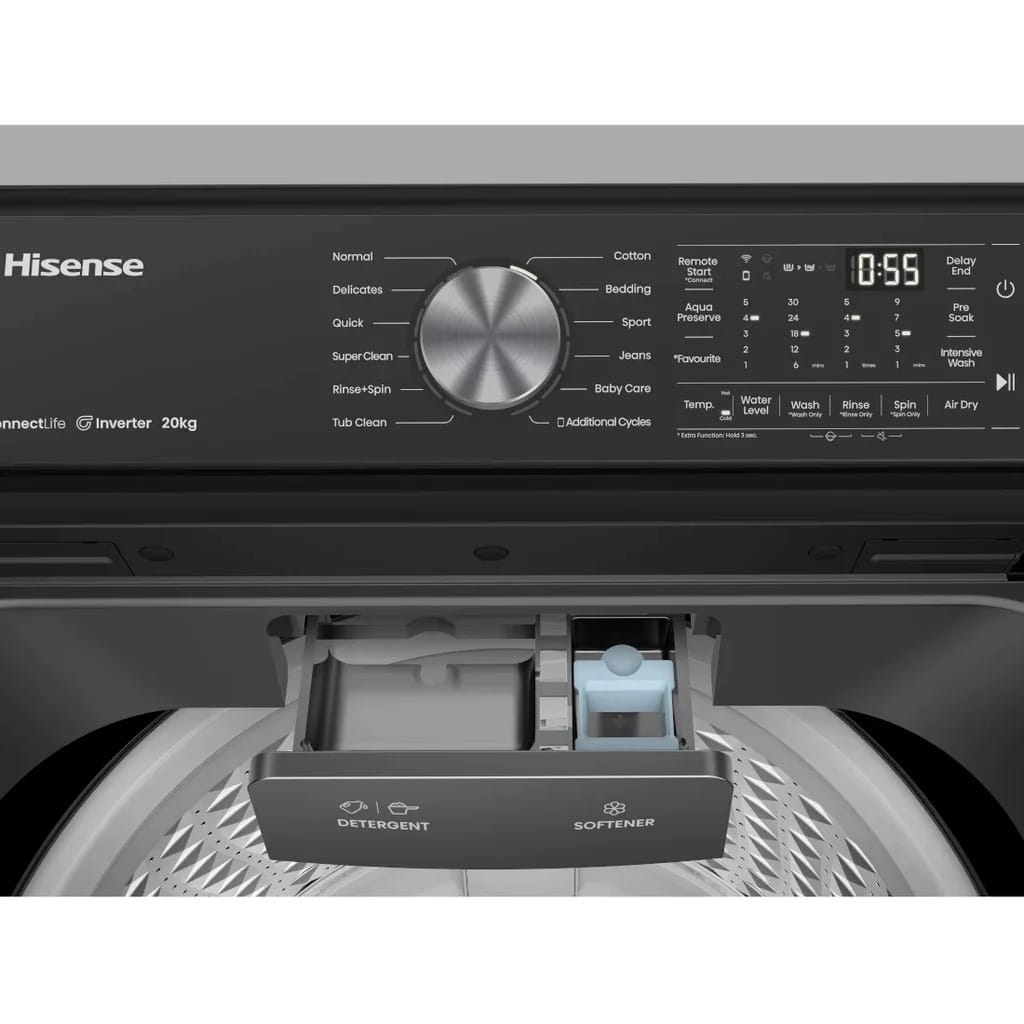MACHINE A LAVER HISENSE 20KG TOP LOAD
INVERTER WT5T2025DB