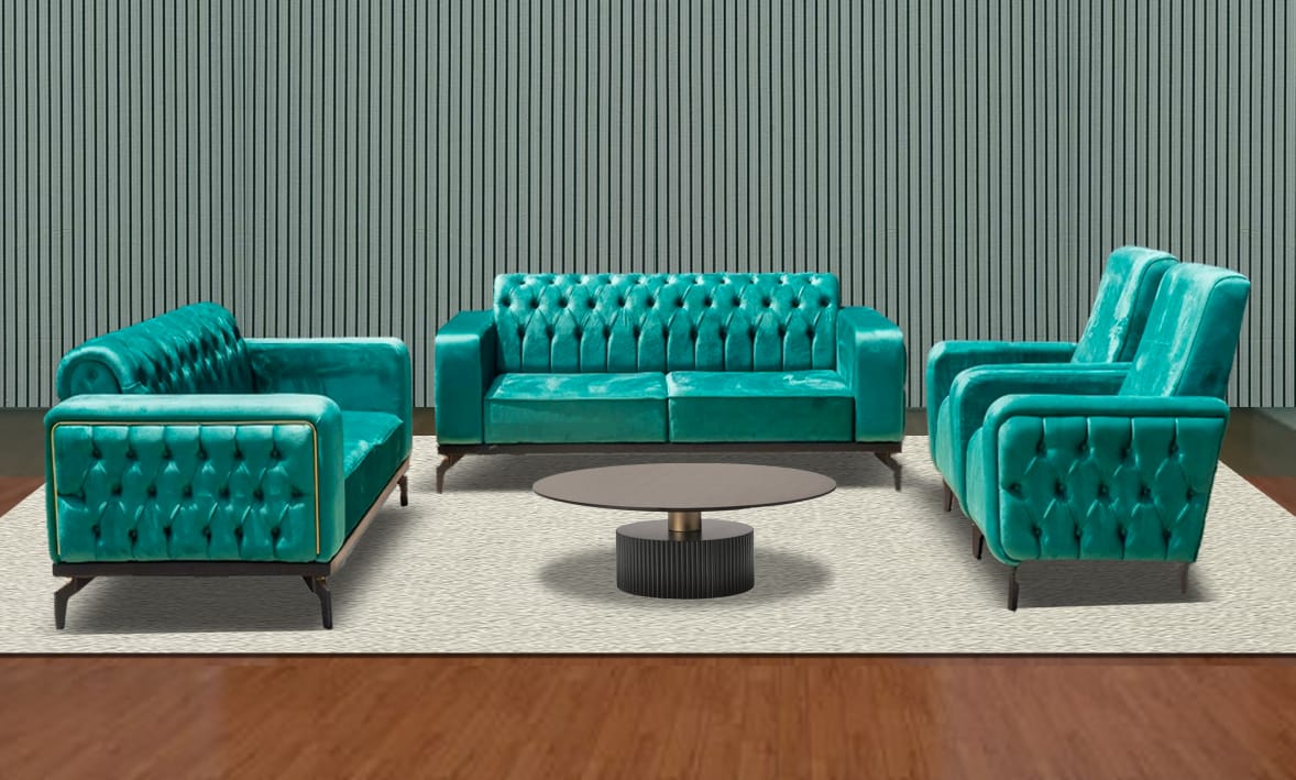 SALON SDM VIP 7PLACES GRIS CLAIR SDM031