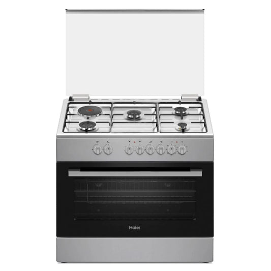 CUISINIERE HAIER 5FEUX 90X60 4F A GAZ + 1F
ELECTRIQUE + FOUR ELECTRIQUE GRIS
HCR6041EESB