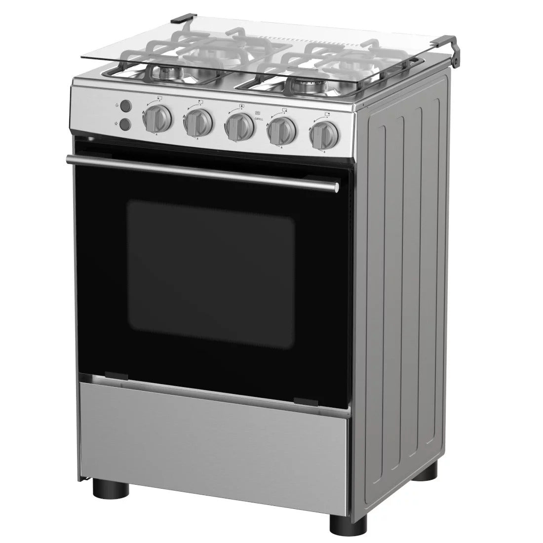 CUISINIERE HISENSE 4FEUX 60X60 A GAZ INOX
HFG60121X