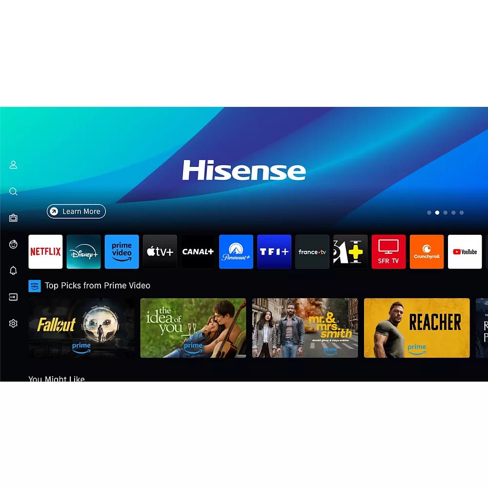 TELEVISEUR HISENSE 85" LED SMART VIDAA
UHD 4K 85A6N