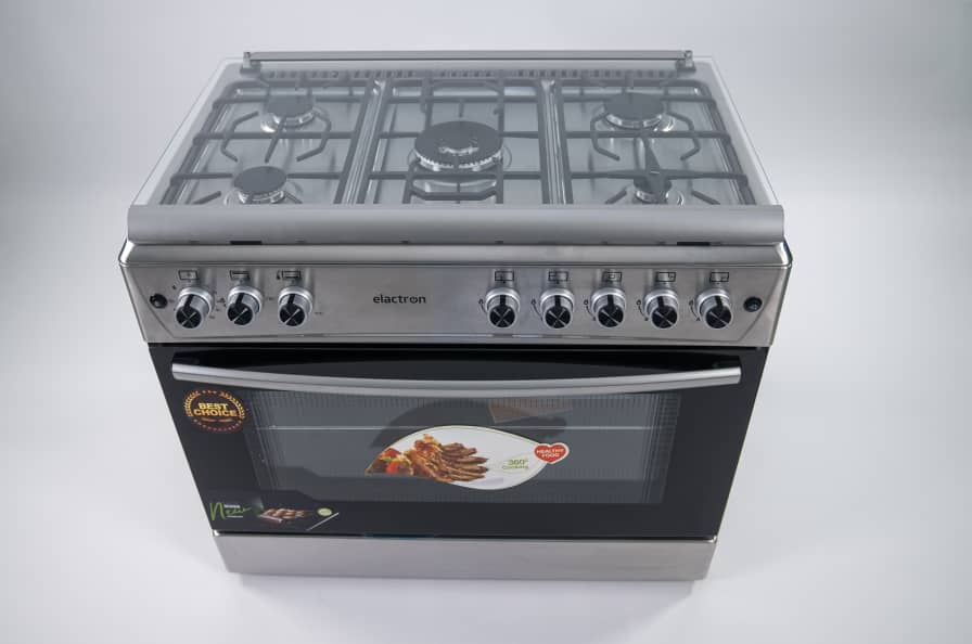 CUISINIERE ELACTRON 5FEUX 90X60 INOX
EL6090