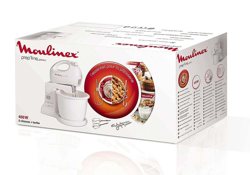 BATTEUSE MOULINEX AVEC BOL PREP LINE
450W HM412131