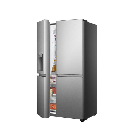 REFRIGERATEUR HISENSE SIDE BY SIDE 4PORTES
628L AVEC FONTAINE INVERTER WIFI INOX
RS82WS4S
