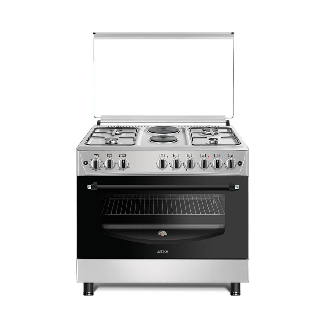 CUISINIERE ASTECH 6FEUX 90X60 2FEUX
ELECTRIQUE 4FEUX GAZ + FOUR A GAZ EL42GEL