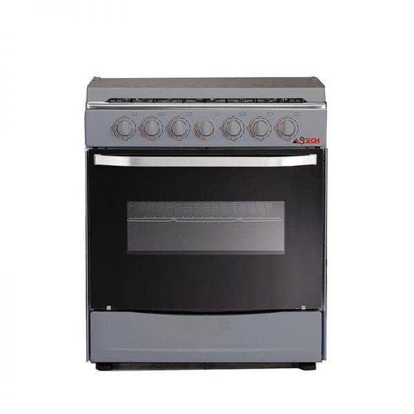 CUISINIERE ASTECH 6FEUX 80X60 A GAZ AVEC
FOUR A GAZ INOX CIS86MS