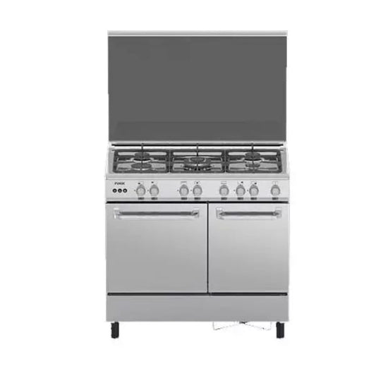 CUISINIERE FINIX 5FEUX 90X60 AVEC PORTE A
BOUTEILLE GRIS G95NEM