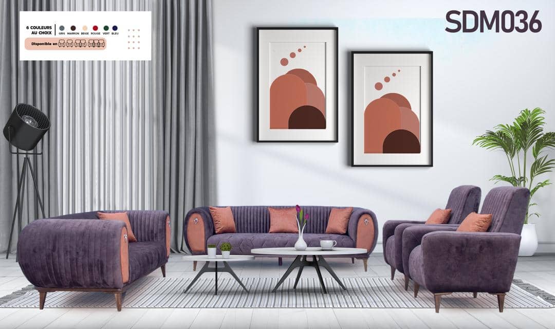 SALON SDM VIP 7PLACES ROUGE BORDEAU
SDM036