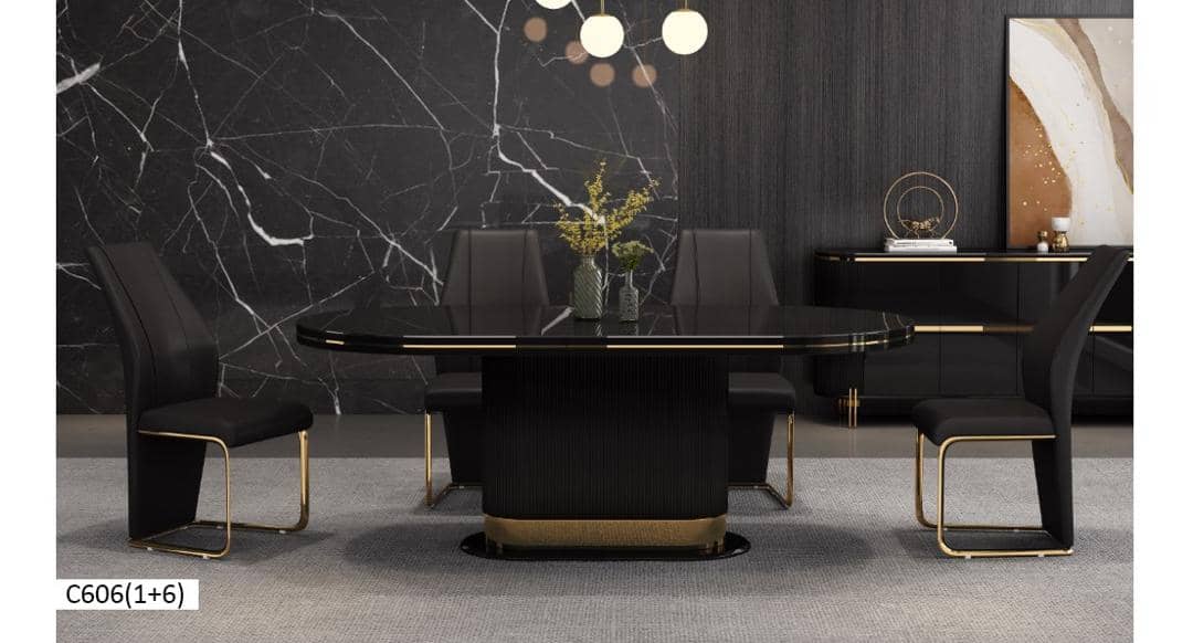 TABLE A MANGER 6PLACES 160X90CM NOIR
C606 (1+6)