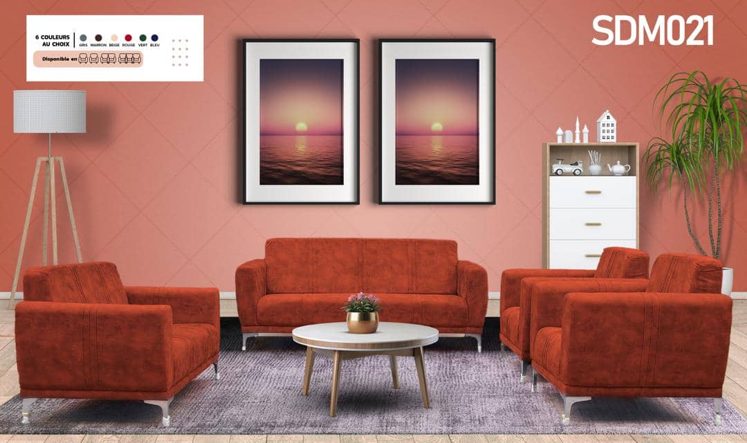SALON EDEN 7PLACES TISSU COULEUR AU
CHOIX SDM021