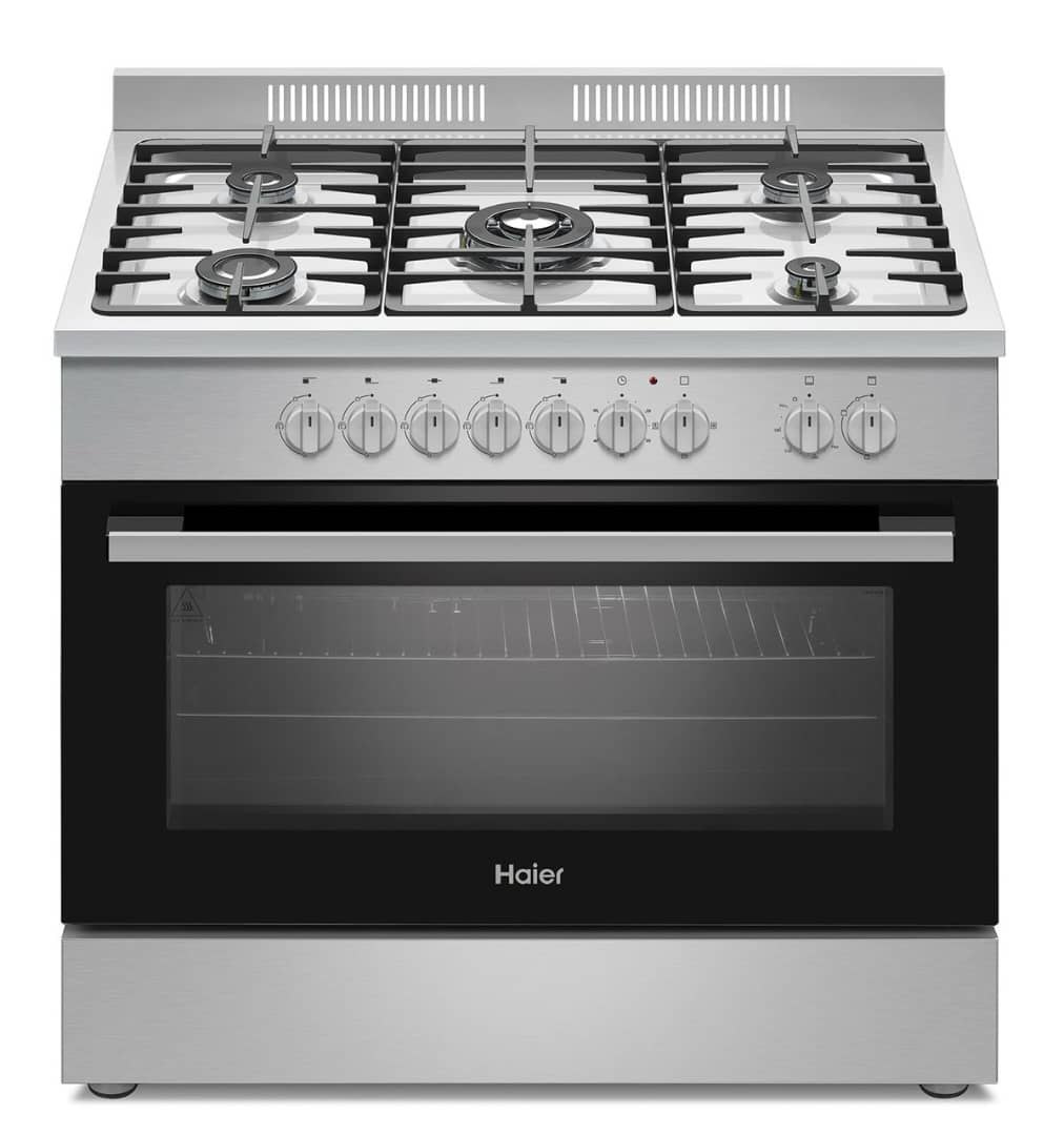 CUISINIERE HAIER 5FEUX 90X60 A GAZ GRIS
HCR6050EGS2