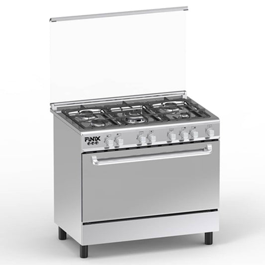 CUISINIERE FINIX 5FEUX 90X60 INOX G95NDM
(62V12T2G1X)
