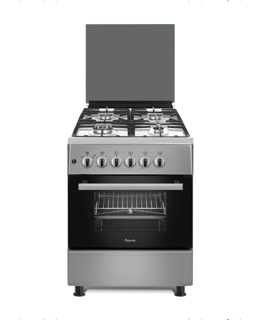 CUISINIERE FERRE 4FEUX 60X60 INOX F6S40G2