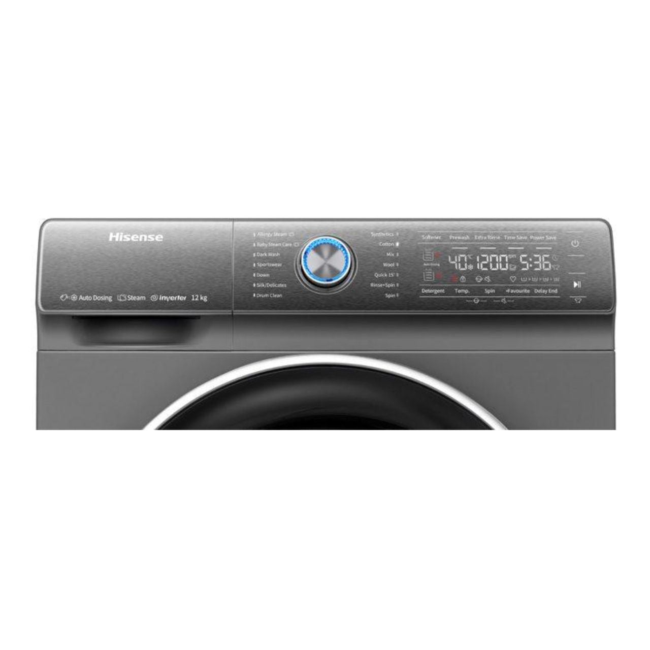 MACHINE A LAVER HISENSE 12KG/8KG
SECHAGE FRONT LOAD GRIS WD5S1245BB