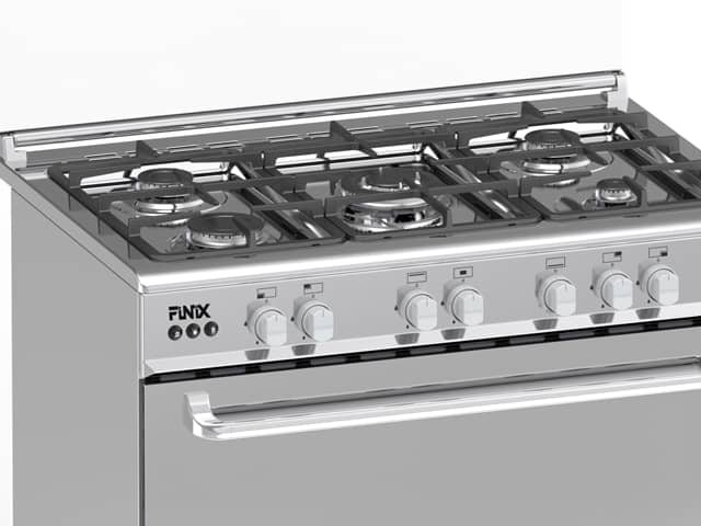 CUISINIERE FINIX 5FEUX 90X60 INOX G95NDM
(62V12T2G1X)